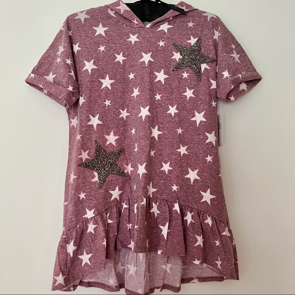 NWT Star Hooded Tunic Dress